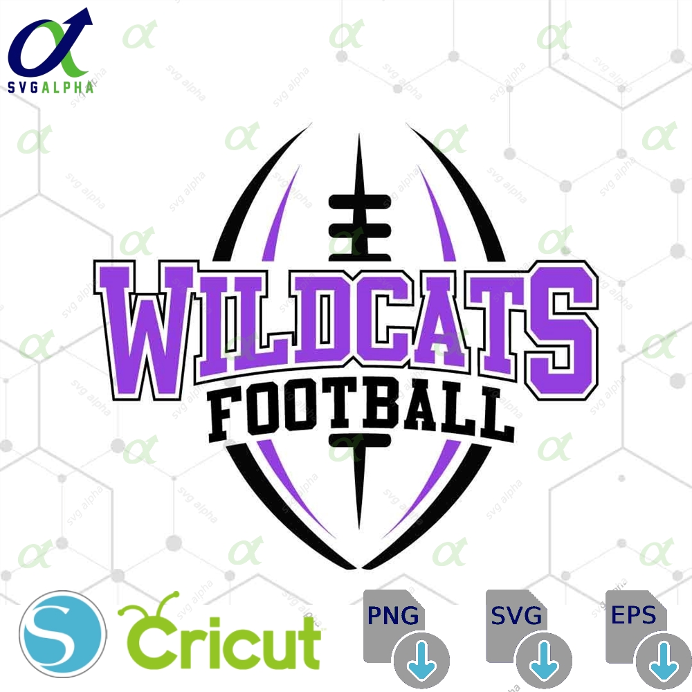Wildcats Mascot Svg Png Wildcats Football Svg Varsity Wildcats Shirt School Spirit Mascot Svg Football Cheer Sublimation Football Mom